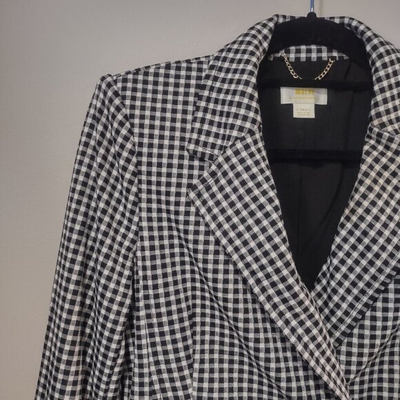 Women's Maeve Longline Check Blazer Size XS - Picture 5 of 12